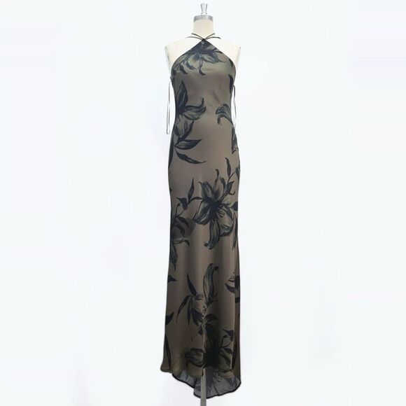 NWOT REFORMATION Zinna Satin Dress in isadora Evening Gown, size US2 & 4 - Picture 6 of 15